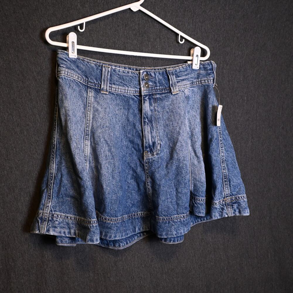 NEW Free People We the Free Women's 28 Wonderland Denim Skirt Boho NWT